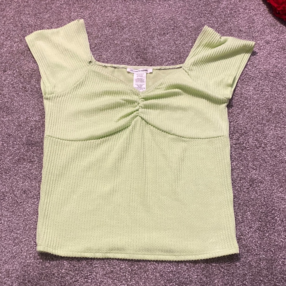 light green top